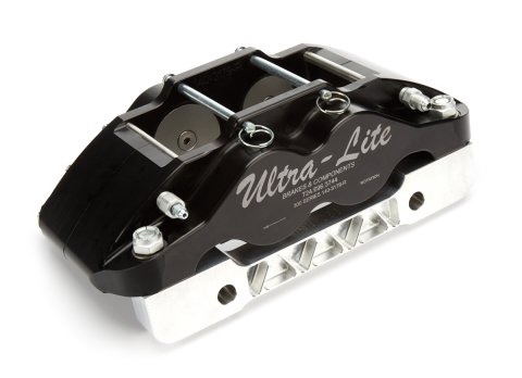 Brake Caliper - 4 Piston - Passenger Side - Aluminum - Black Anodized - 1.250 in Thick Rotor - 7-7/8 in Solid Mount - Each