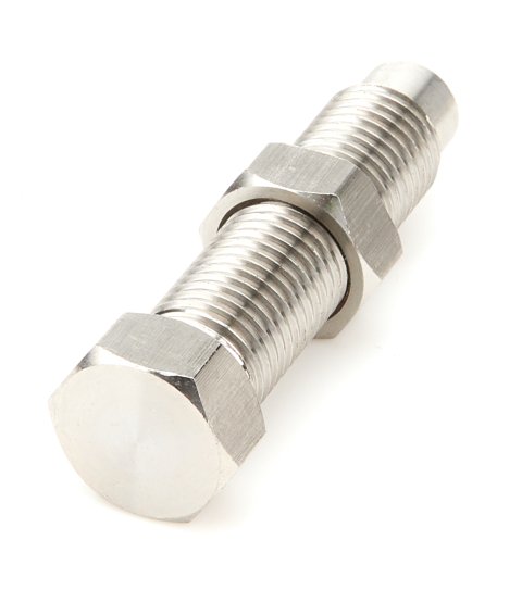 Torsion Stop Bolt - 7/16-20 in Thread - 1.750 in Long - Hex Head - Stainless - Natural - Sprint Car - Each