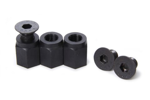 Brake Rotor Bolt - 1/2-20 in Thread - 1 in Long - Allen Head - Nuts Included - Aluminum - Black Anodized - MPD Sprint Hubs - Set of 3