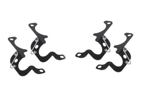 Spark Plug Guard Brackets - Steel - Black Paint - Sprint Car - Set of 4