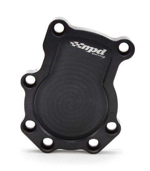 Oil Filter Adapter - Blockoff Plate - Bolt-On - Dry Sump - Aluminum - Black Anodized - Each
