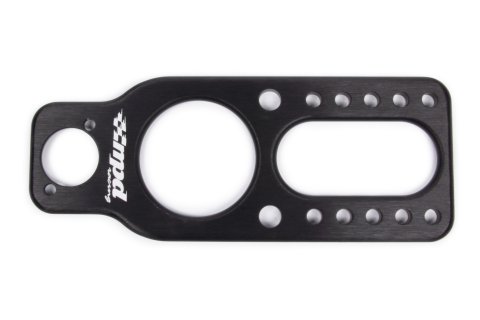 Steering Box Mount - Fuel Shutoff Mount - Aluminum - Black Anodized - MPD Shutoff Valve - Sprint Car - Each