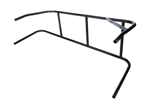 Nerf Bar - Passenger Side - 4 Point - 7/8 in Tube - Steel - Black Powder Coat - Midget - Each
