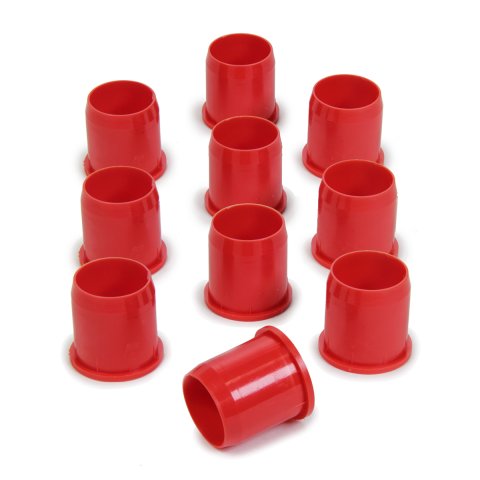 Torsion Bar Bushing - 1-1/8 in ID - Nylon - Red - 0.095 in Thick - Sprint Car - Set of 10