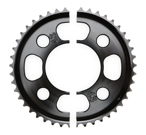 Axle Sprocket - 43 Tooth - 2.75 in Bolt Pattern - Aluminum - Black Anodized - Quarter Midget - Each