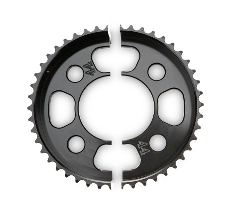 Axle Sprocket - 44 Tooth - 2.75 in Bolt Pattern - Aluminum - Black Anodized - Quarter Midget - Each