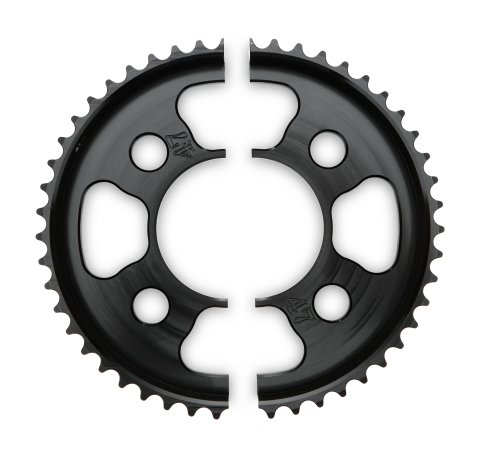 Axle Sprocket - 47 Tooth - 2.75 in Bolt Pattern - Aluminum - Black Anodized - Quarter Midget - Each