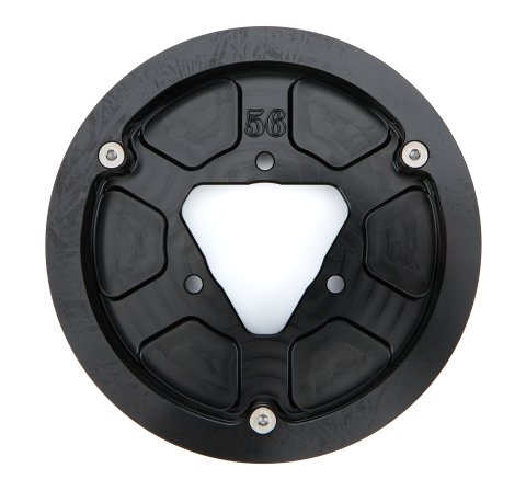 Engine Sprocket - 56 Tooth - Aluminum - Black Anodized - Quarter Midget - Each