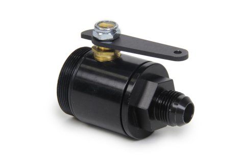 Shutoff Valve - Fuel Shutoff - In-Line - 1-13/16-16 in Male Inlet - 10 AN Male Outlet - Aluminum - Black Anodized - MPD Fuel Filter - Each