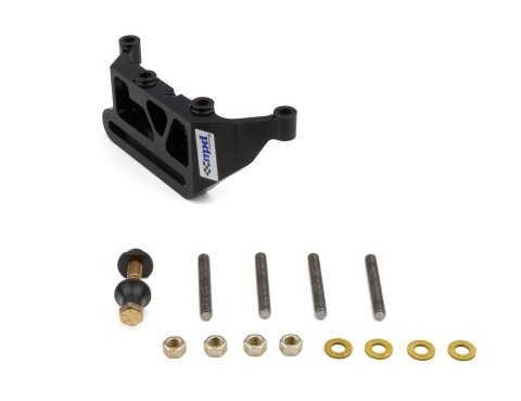 Panhard Bar Bracket - Axle Mount - Bolt-On - Aluminum - Clear Anodized - Each
