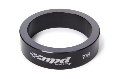 Axle Spacer - 0.875 in Wide - Straight - Aluminum - Black Anodized - Sprint Car Axle - Each