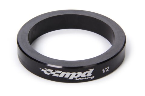 Axle Spacer - 0.5 in Thick - Straight - MPD System Saver - Aluminum - Black Anodized - 36 Spline Axle - Midget - Each