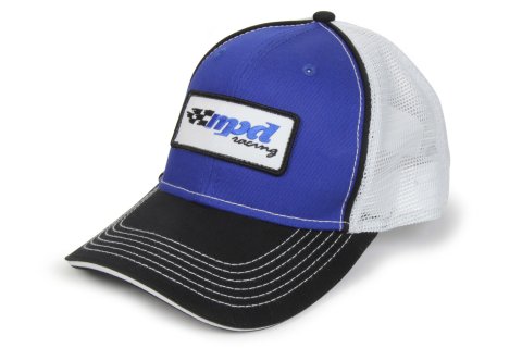 Hat - Embroidered MPD Logo - Black / Blue Mesh - Each