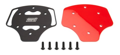 Steering Wheel Center Plate Cover - Aluminum - Red / Black - MPI GT-13 Steering Wheels - Each