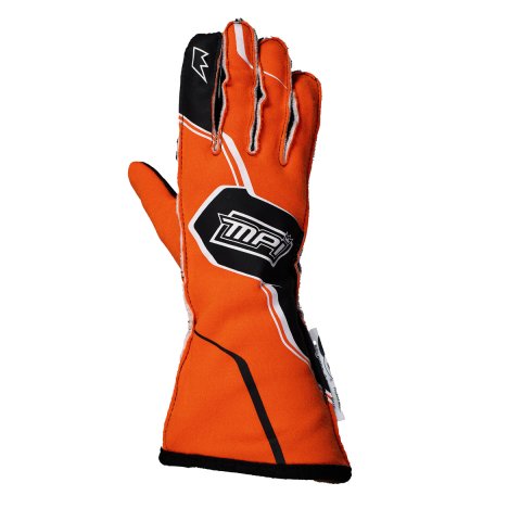 Driving Gloves - SFI 3.3/5 - Double Layer - Nomex - Padded Palm - Orange / Black - Small - Pair