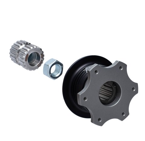 Steering Wheel Quick Release - Aluminum - Black Anodized - Can-Am / E-Z-GO / Polaris - Kit