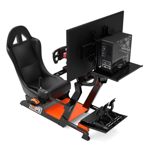 Simulator Frame - SimMax - Steel - Black Powder Coat - Kit