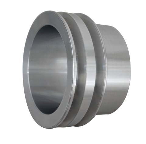 Crankshaft Pulley - Performance Ratio - V-Belt - 2 Groove - 5.25 in Diameter - Hardware Included - Aluminum - Clear Powder Coat - Mopar V8 - Each