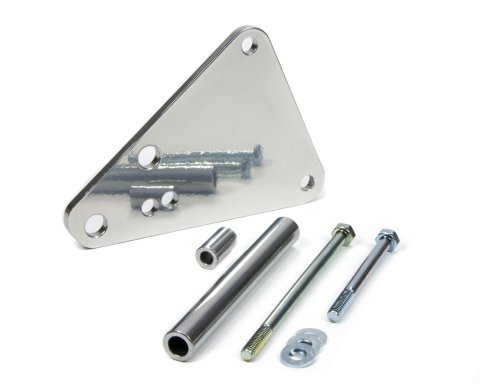 Air Conditioning Eliminator Bracket - Aluminum - Clear Powder Coat - Small Block Ford - Kit