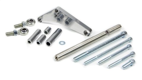 Alternator Bracket - Passenger Side - High Mount - Water Pump Mount - Aluminum - Clear Powder Coat - Ford 1G Alternators - Small Block Ford - Kit
