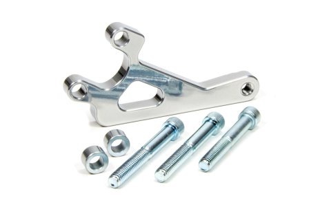 Alternator Bracket - Mid Mount - Water Pump Mount - Aluminum - Clear Powder Coat - Long Water Pump - Small Block Chevy - Each