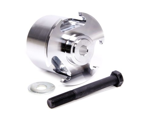 Crank Pulley Hub Adapter - Aluminum - Polished - GM F-Body Balancer - GM LS-Series - Each