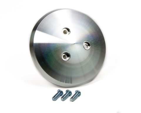 Air Conditioning Pulley Cover - Aluminum - Clear Powder Coat - Sanden Air Conditioning Compressors - Each