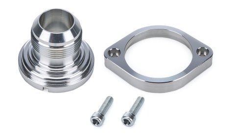 Water Neck - Straight - 20 AN Male - O-Ring / Hardware Included - Aluminum - Clear Anodized - GM LS-Series - Each