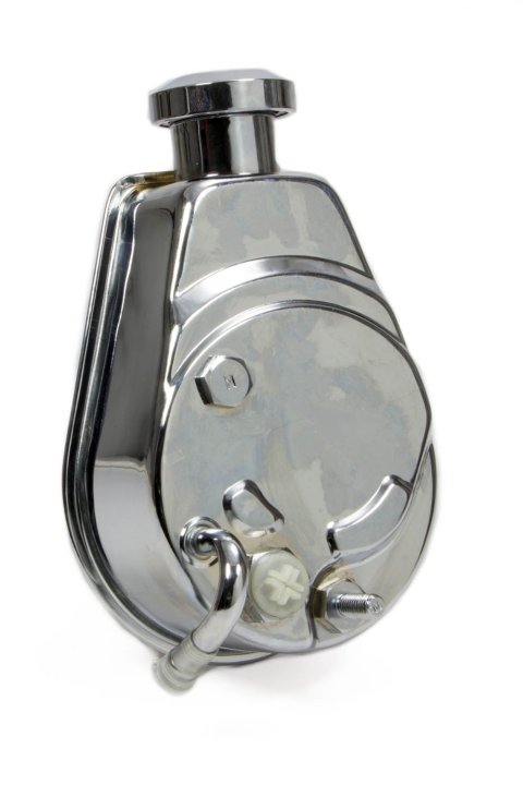 Power Steering Pump - Saginaw - 3 gpm - 1200 psi - Canister Style - Steel - Chrome - Keyway Style - Each