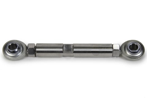 Adjustment Rod - 5.5 to 7 in Long - 3/8 in Mounting Hole - Chromoly Rod Ends - Stainless - Polished - Each