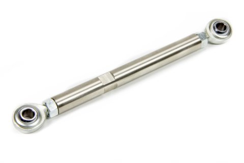 Adjustment Rod - 8 to 9.5 in Long - 3/8 in Mounting Hole - Chromoly Rod Ends - Stainless - Polished - Each