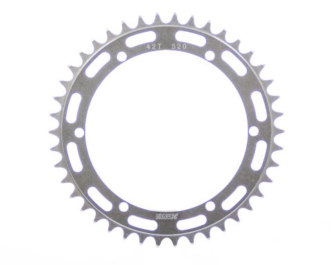 Axle Sprocket - 42 Tooth - 6.43 in Bolt Pattern - Aluminum - Natural - Micro Sprint - Each