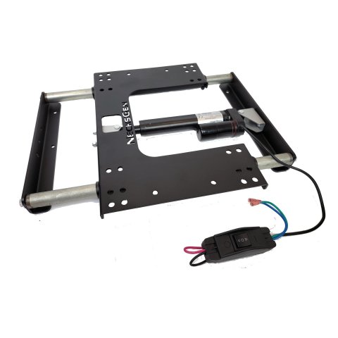 Seat Mount - Powerslide - Floor Mount - Bolt-On - Power Sliding - Steel - Black Powder Coat - Kit
