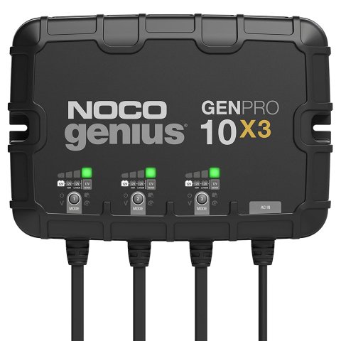 Battery Charger - Genius Pro - 12V - 30 amp - 3-Bank - Quick Connect Harness - Each