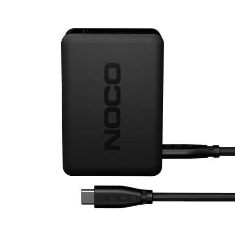 Battery Charger - Wall Outlet - 2 amps - USB - Outlet Adapters included - Plastic - Black - Noco Boost X - Each