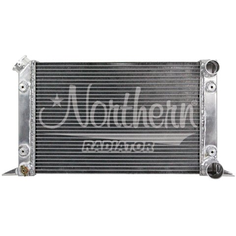Radiator - 21.5 in W x 12.563 in H x 3.125 in D - Passenger Side Inlet - Passenger Side Outlet - Aluminum - Natural - Each