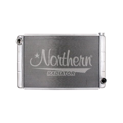 Radiator - Race Pro - 31 in W x 19 in H x 3.125 in D - Single Pass - Driver Side Inlet - Passenger Side Outlet - Aluminum - Natural - Each