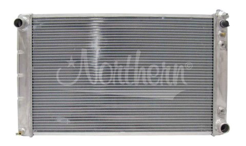 Radiator - Muscle Car - 32.125 in W x 18.625 in H x 3.125 in D - Driver Side Inlet - Passenger Side Outlet - Aluminum - Natural - Pontiac 1970-81 - Each