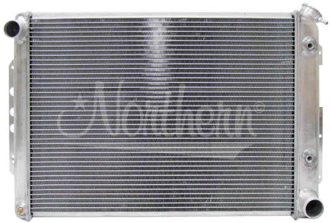 Radiator - 27.750 in W x 18.875 in H x 3.125 in D - Passenger Side Inlet - Driver Side Outlet - Aluminum - Natural - Automatic - Big Block Chevy - GM F-Body 1967-69 - Each