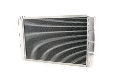 Radiator - Race Pro - 27.125 in W x 16.5 in H x 3.125 in D - Driver Side Inlet - Passenger Side Outlet - Aluminum - Natural - Universal - Each