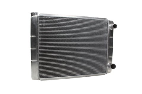 Radiator - 28 W x 19 H x 3.125 D - Dual Pass - Passenger Side Inlet - Passenger Side Outlet - Aluminum - Natural - GM - Each