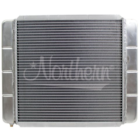Radiator - Custom - 19.875 in W x 16.5 in H x 3.25 in D - Weld-On Inlet - Weld-On Outlet - Aluminum - Natural - Kit