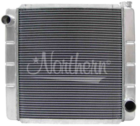 Radiator - Race Pro - 21.625 in W x 19.625 in H x 3.125 in D - Driver Side Inlet - Passenger Side Outlet - Aluminum - Natural - Each