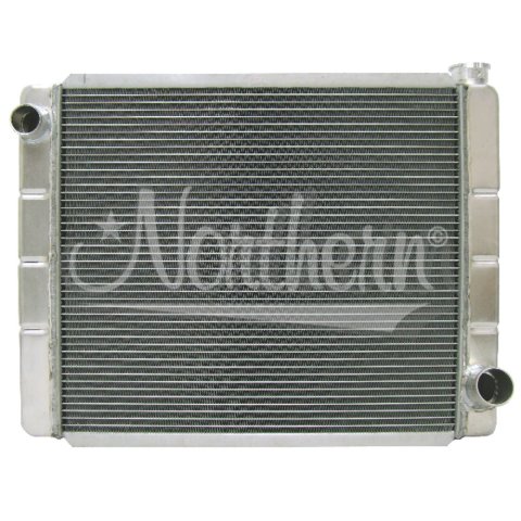 Radiator - Race Pro - 25.375 in W x 19.625 in H x 3.125 in D - Driver Side Inlet - Passenger Side Outlet - Aluminum - Natural - Each