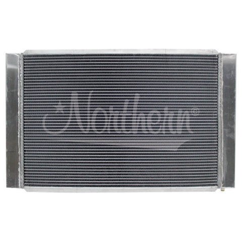 Radiator - 31 in W x 19 in H x 4.25 in D - Weld-On Bung / Filler Neck / Inlet / Outlet - Petcock Included - Aluminum - Natural - Kit