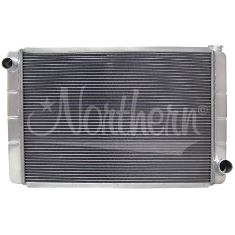 Radiator - Race Pro - 30.5 in W x 19.625 in H x 3.125 in D - Driver Side Inlet - Passenger Side Outlet - Aluminum - Natural - Universal - Each