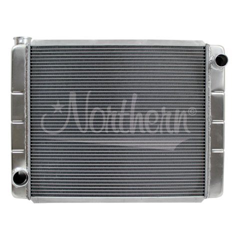 Radiator - Race Pro - 26 in W x 19 in H x 3.125 in D - Passenger Side Inlet - Driver Side Outlet - Aluminum - Natural - Each