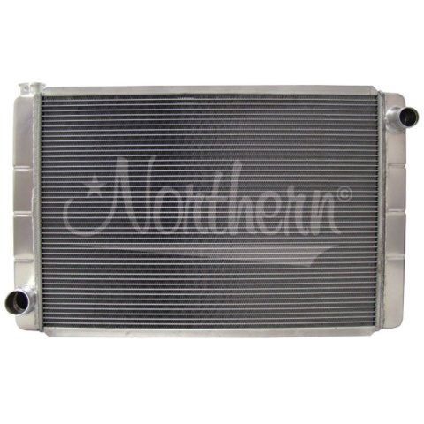 Radiator - Race Pro - 31 in W x 19 in H x 3.125 in D - Passenger Side Inlet - Driver Side Outlet - Aluminum - Natural - Each