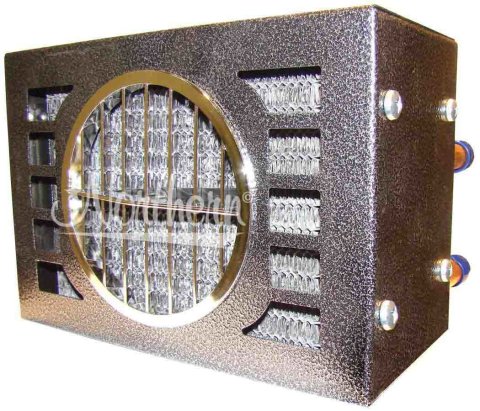 Heater - Auxiliary - 20000 BTU - 9-1/2 x 6-1/2 x 7 in - 12V - 2 Speed - Installation Kit / Switch - Universal - Kit