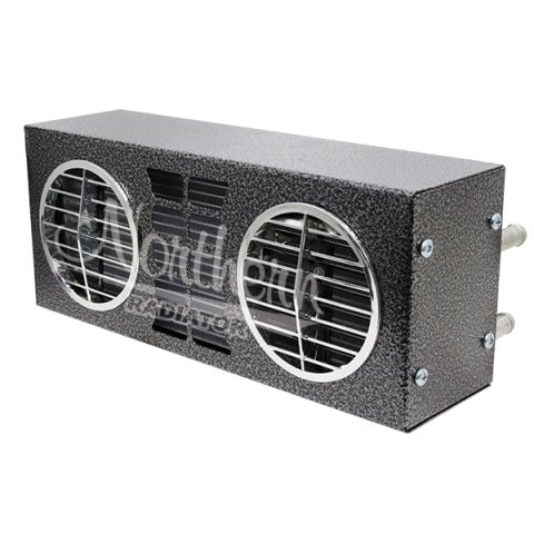Heater - Auxiliary - 30000 BTU - Horizontal Mount - 16 x 6-1/2 x 9 in - 12V - 3 Speed - Installation Kit / Switch - Universal - Kit